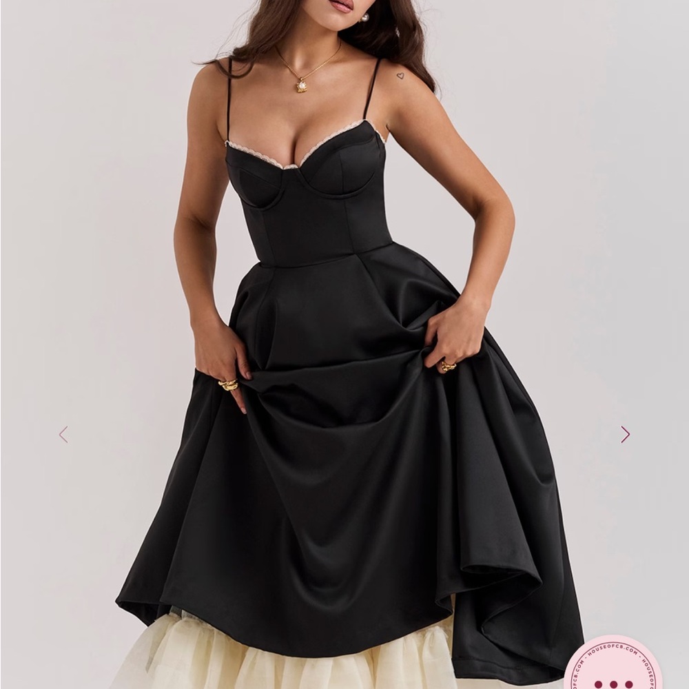 House of CB Black Mademoiselle Tulle dress Larger Cup